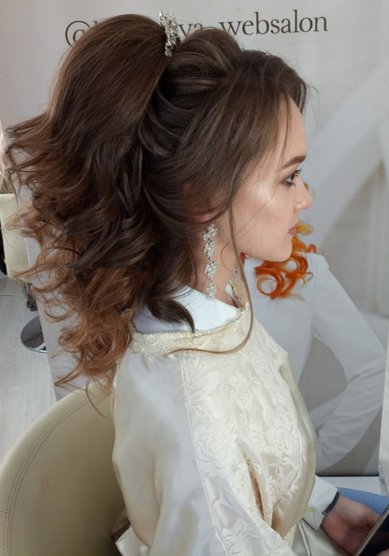 Прическа на свадьбу Ч21156 - Стилист-визажист Челышева Дарья