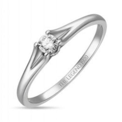 Помолвочное кольцо R01-SL06-015-G2-М12256 - Ювелирный бренд Московский ювелирный завод в Липецке...