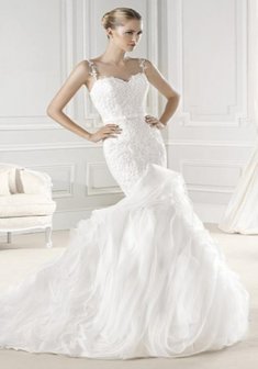 Свадебное платье П56533. Силуэт Русалка (Рыбка), длинное со шлейфом.