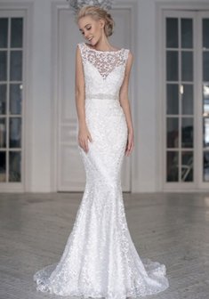 Свадебное платье К56820. Силуэт Русалка (Рыбка), длинное без шлейфа.